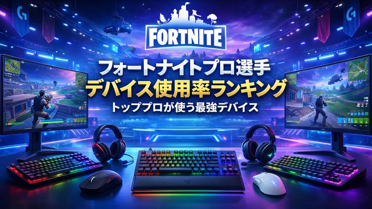 【2026年最新統計】Fortniteプロ選手のデバイス使用率ランキング